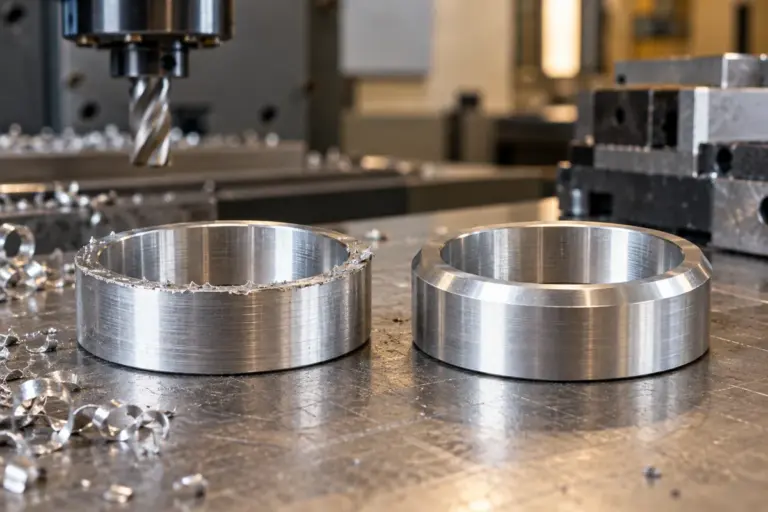 Aluminiumringe mit unterschiedlichem Kantenzustand